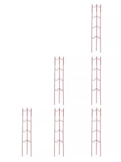 Stacking Tomato Ladders, Set Of 6 -The Garden Shed Store 40309 Red stacking tomato ladders set of 6 red tif