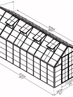 Canopia® By Palram Harmony™ Snap & Grow Greenhouse, 8' 38 Canopia® By Palram Harmony™ Snap & Grow Greenhouse, 8' -The Garden Shed Store 8591043 12V jpg