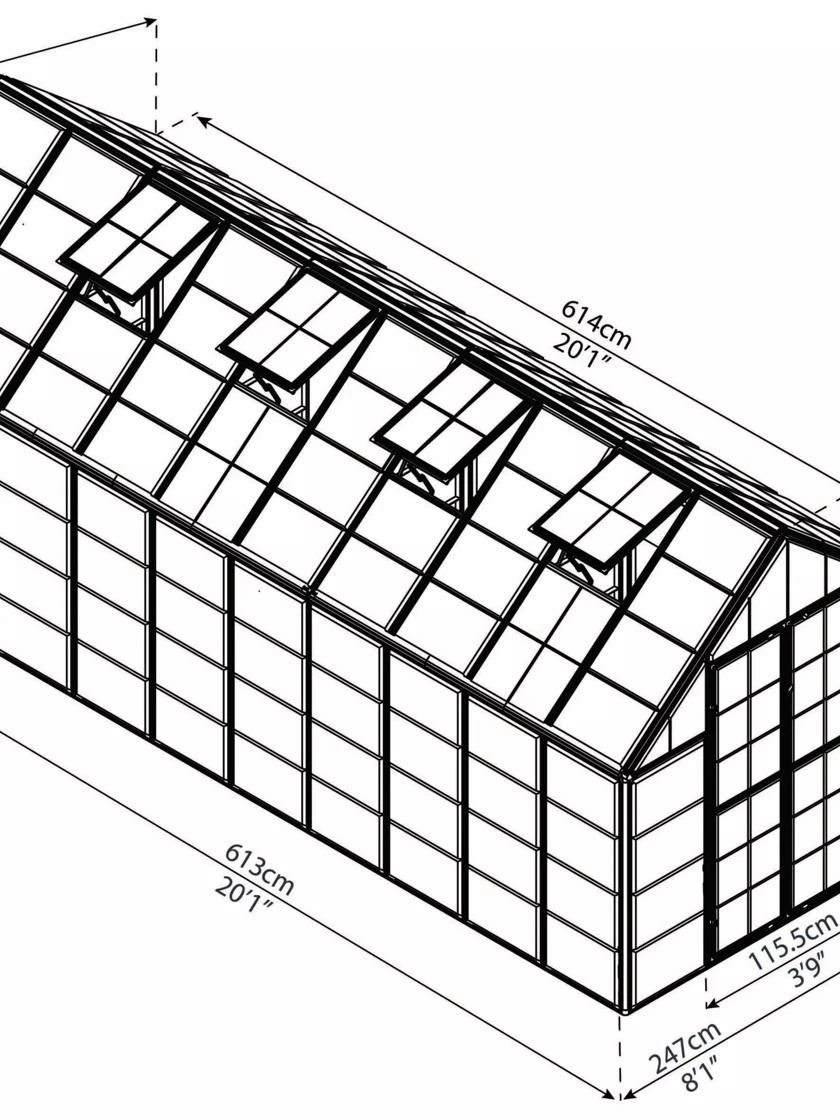 Canopia® By Palram Harmony™ Snap & Grow Greenhouse, 8' 19 Canopia® By Palram Harmony™ Snap & Grow Greenhouse, 8' - Image 19