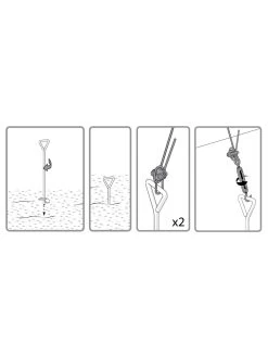 Canopia® By Palram Anchoring Kit For Snap & Grow™ Greenhouse -The Garden Shed Store 8591357 08v