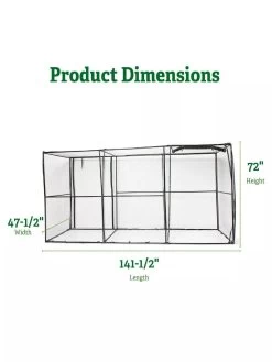 Crop Cage, 4' X 12' 7 Crop Cage, 4' X 12' -The Garden Shed Store 8596540 2