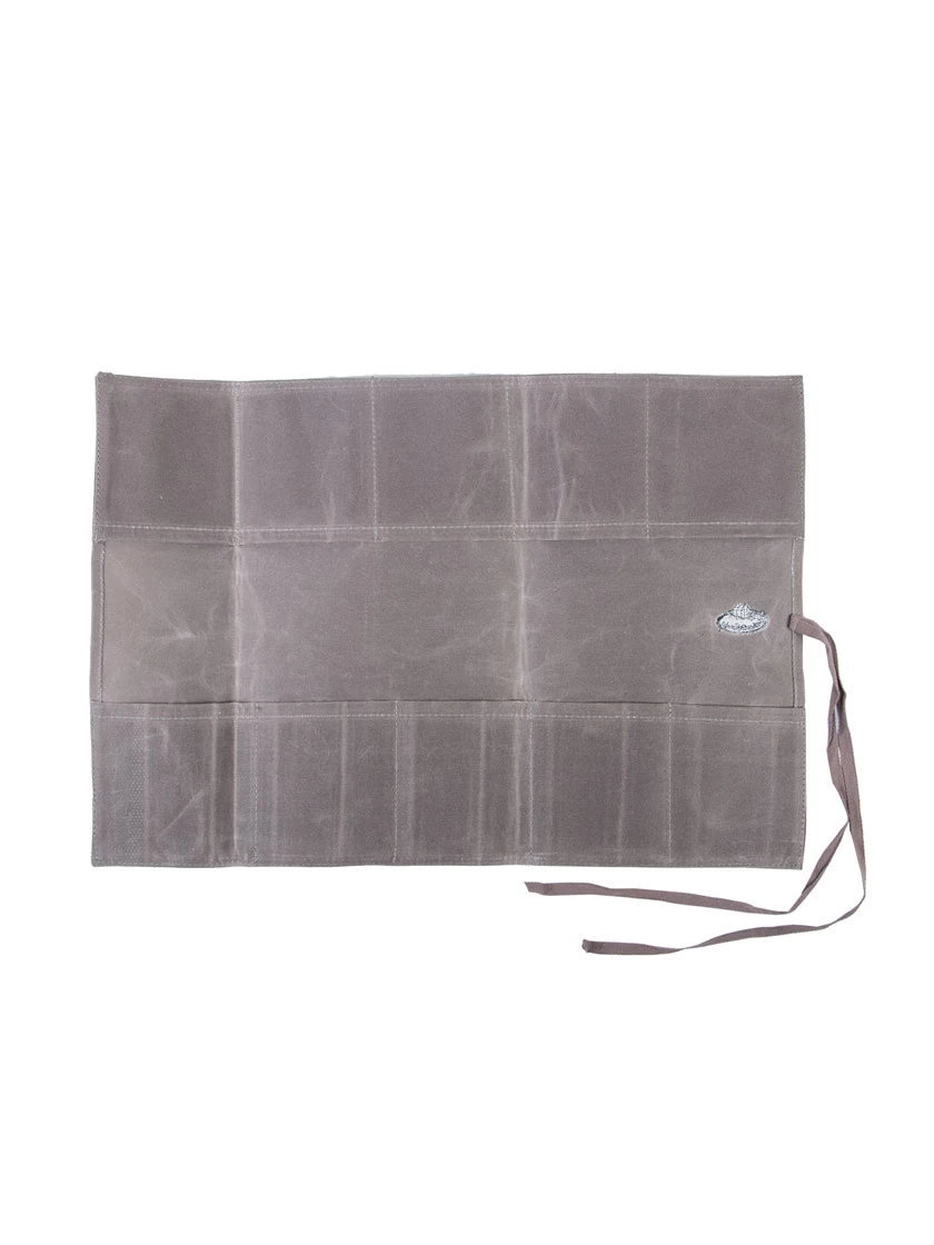 Esschert Waxed Canvas Roll Up Pouch 2 Esschert Waxed Canvas Roll Up Pouch - Image 2