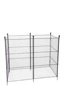 Tall Chicken Wire Critter Fence With Gate -The Garden Shed Store 8611020 1264 tif
