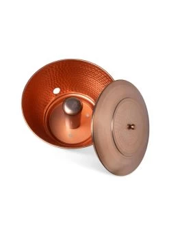 Hammered Copper Hose Pot With Lid -The Garden Shed Store 8613311 5811