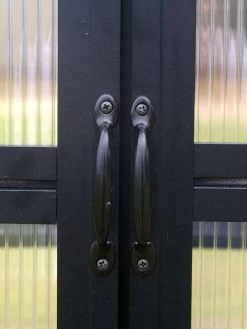 MONT Growers Edition Greenhouse, 8' X 16' -The Garden Shed Store bk door handles 2000 300 dpi 1